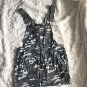 Camouflage overall dress